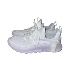 Nike Women's White and Light Lavender Athletic Shoes